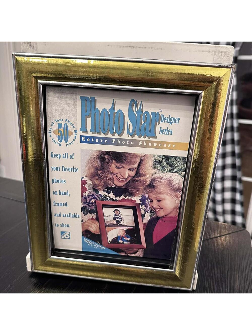 Vintage PhotoStar Rotary 50 Photo Showcase Gold Frame Showcase Original Box New
